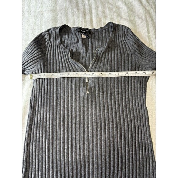 INC International Concepts Long Sleeve Juniors Large Ribbed Front Zipper Y2K 90s - Picture 9 of 11